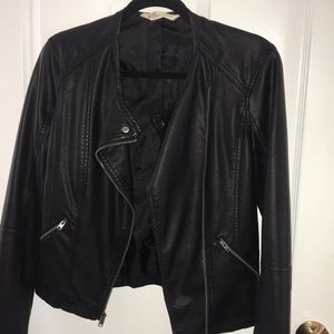 Faux leather jacket
